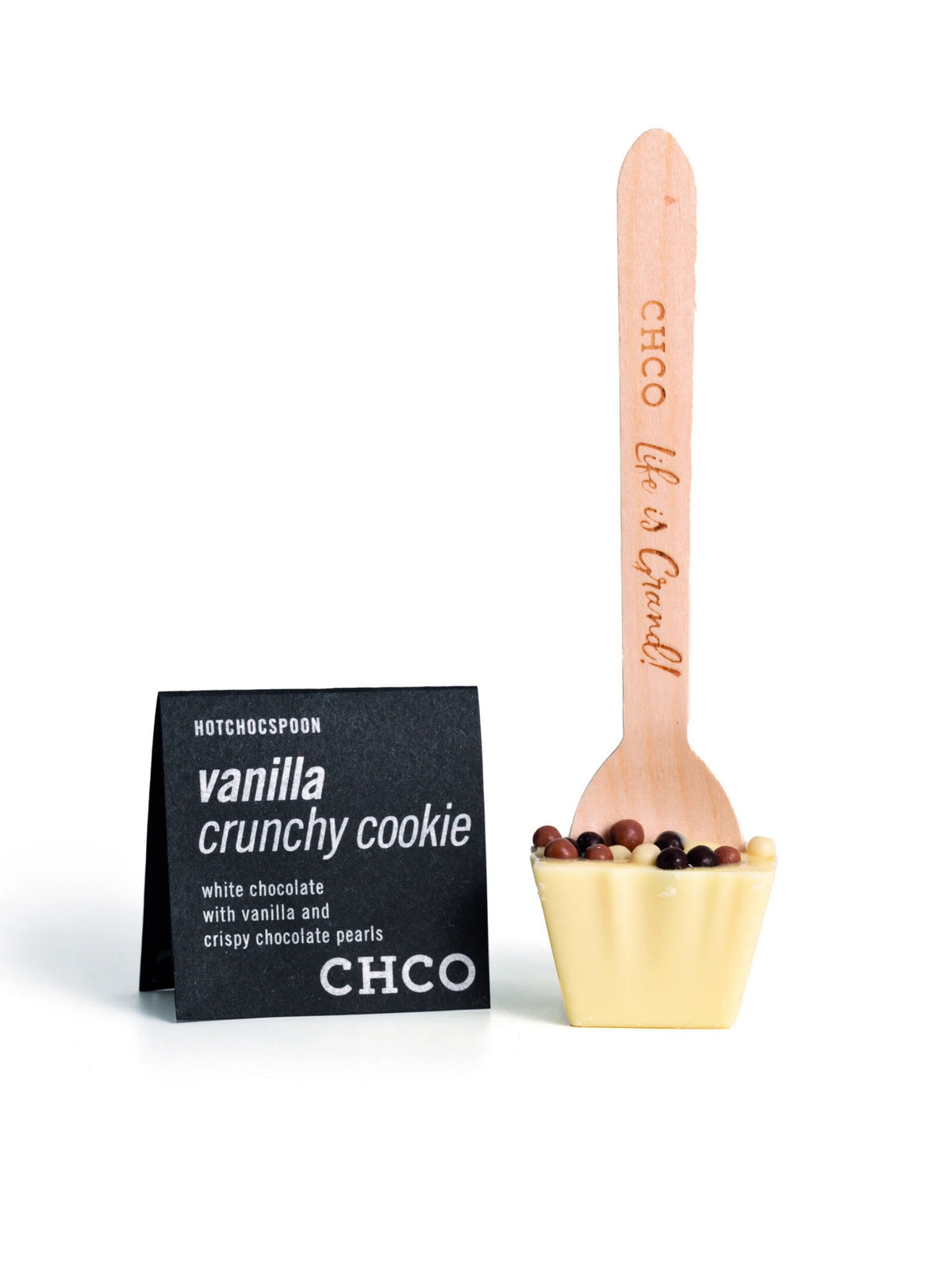 HOTCHOCSPOON Vanilla Crunchy Cookie 50g CHCO Trinkschokolade am Löffel