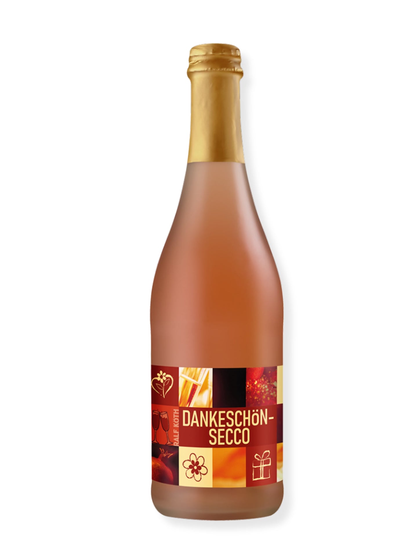 Dankeschön Secco Granatapfel 750ml Flasche mit fruchtigem Granatapfel Secco