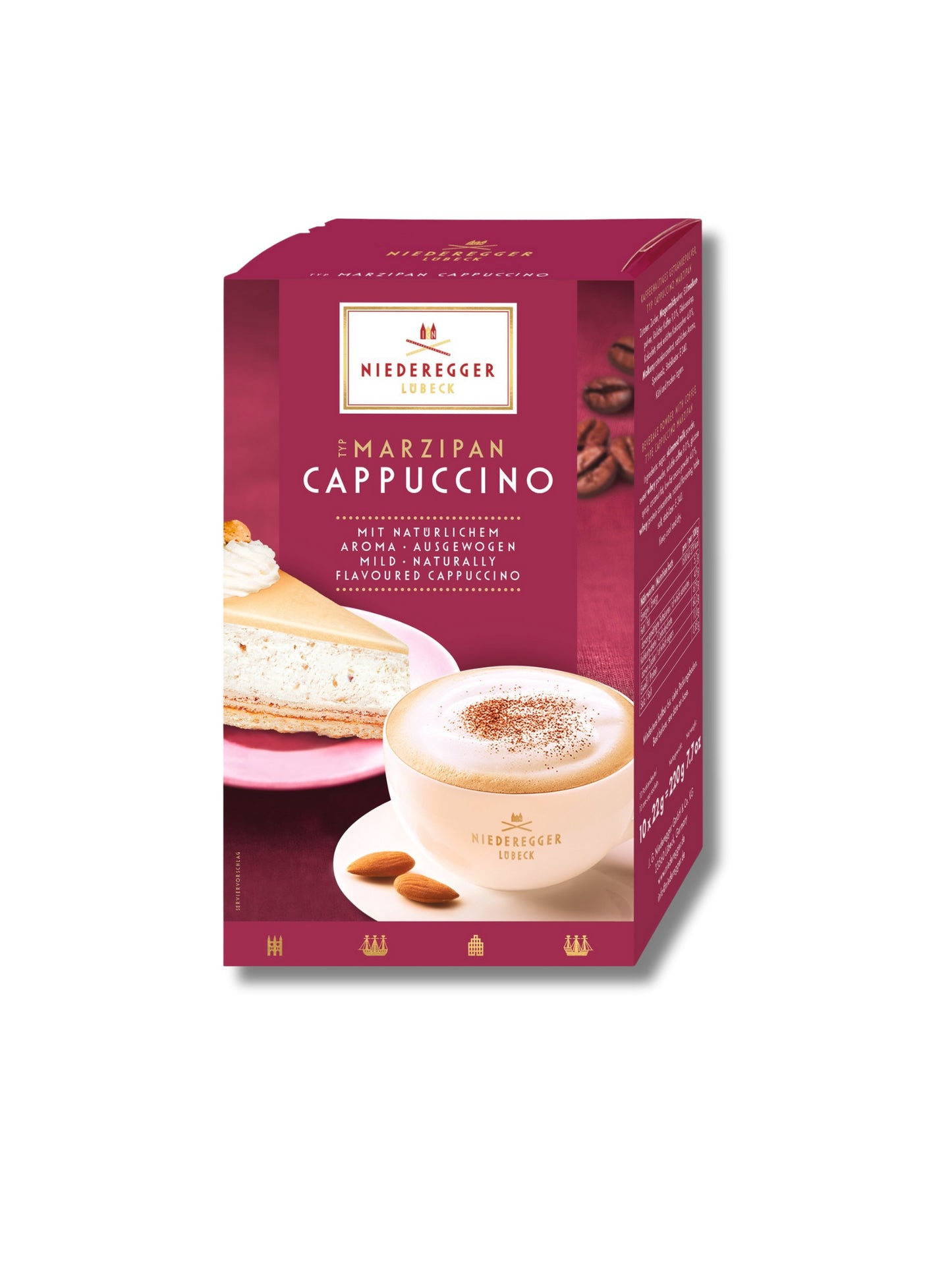 Marzipan Cappuccino Pulver 220g Niederegger Stick Portionsbeutel Niederegger