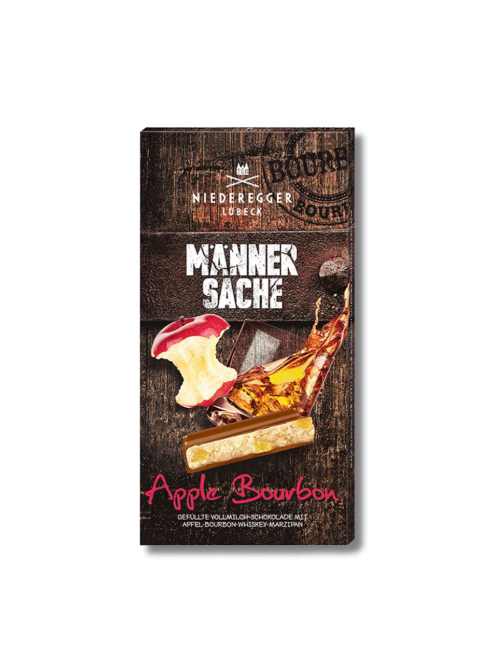 Männersache Apple Bourbon Schokolade 110g Niederegger