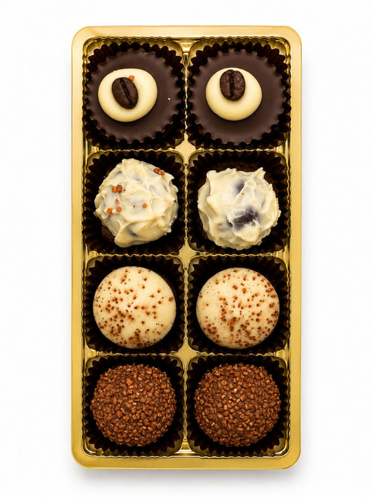 Produktbild von Kaffeeglück Pralinenmischung mit Alkohol 100g Dreyer Confiserie