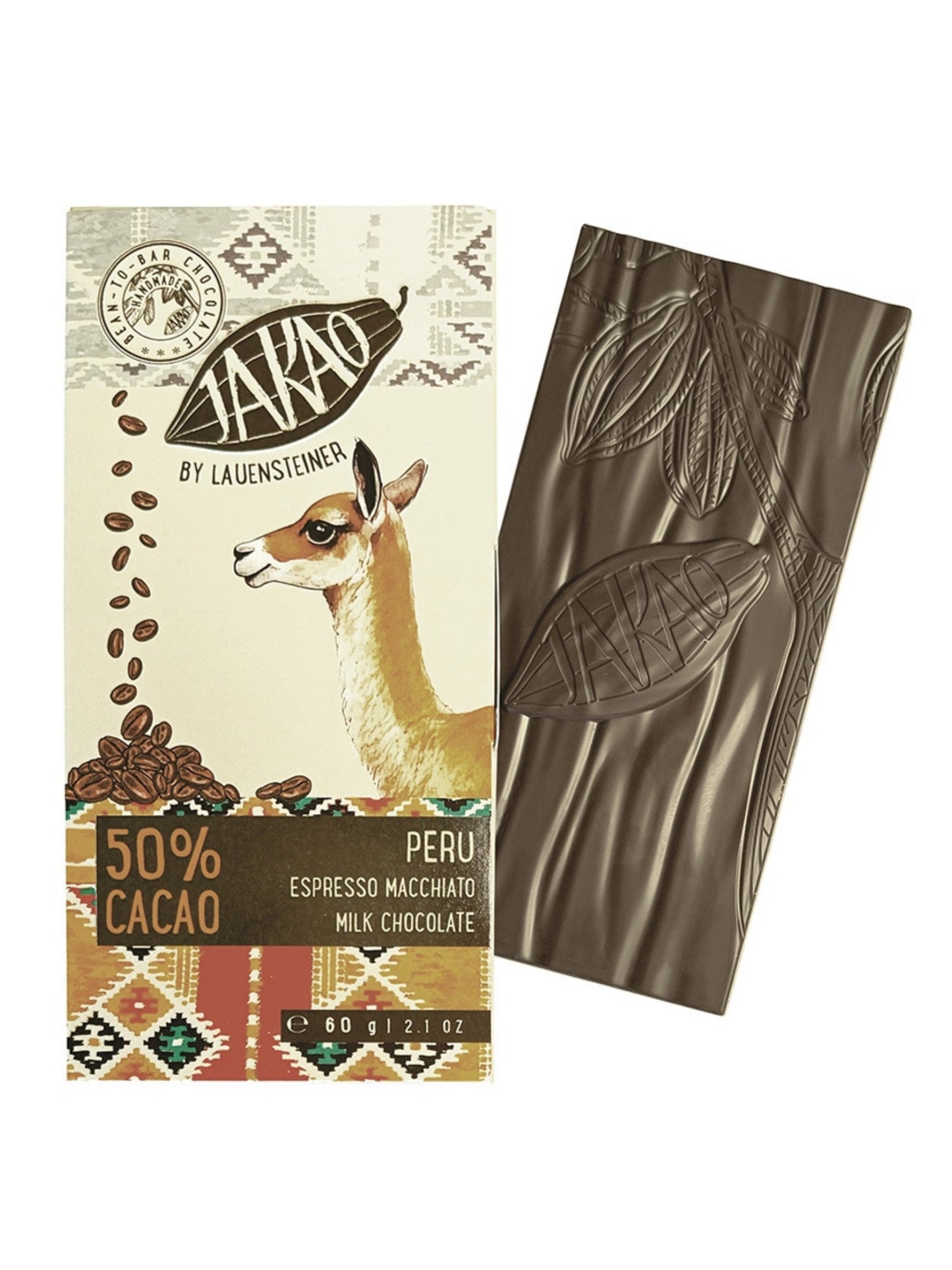 JAKAO Peru 50% Espresso Macchiato Bio 60g Lauenstein Confiserie