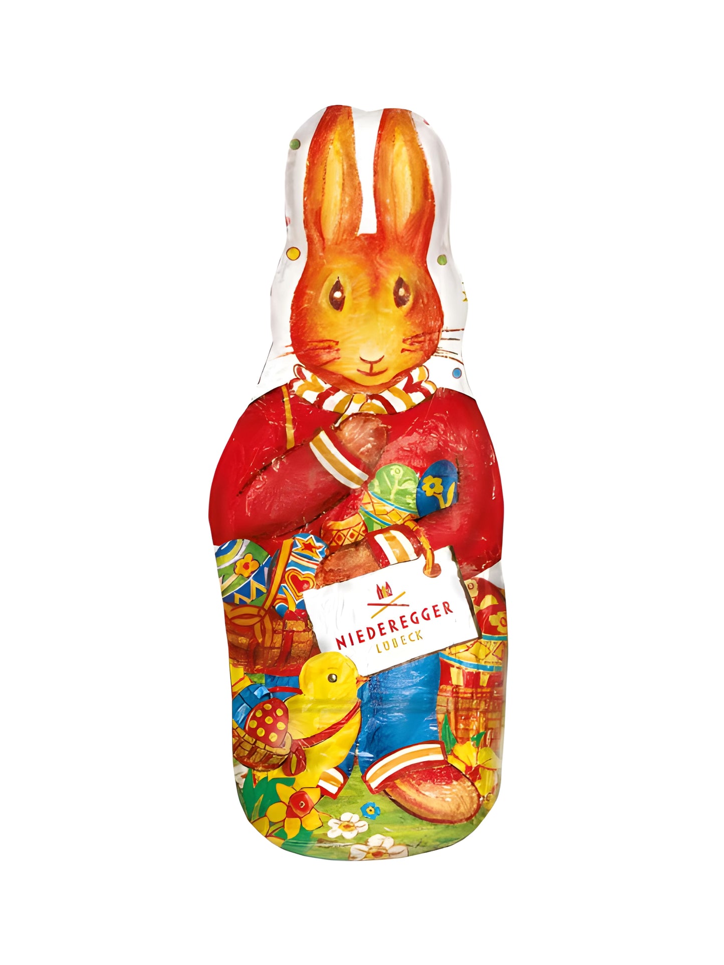 Niederegger Marzipan-Osterhase 100g aus Marzipan mit Zartbitter-Schokolade, flache Osterhasen-Figur, klassische Oster-Spezialität, erhältlich in der Dreyer Confiserie in der Rattenfängerstadt Hameln.