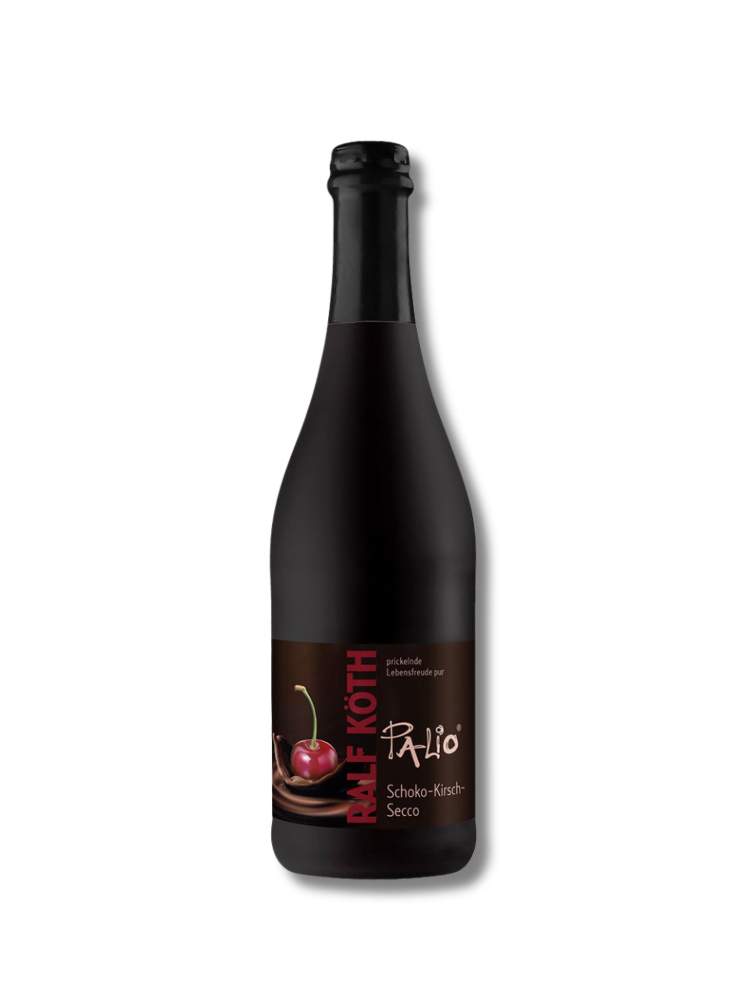 Palio Schoko-Kirsch Secco 0,75 l – Secco mit Rotwein, Schokolade und Kirschgeschmack von Wein & Secco Köth, erhältlich in der Dreyer Confiserie in Hameln.
