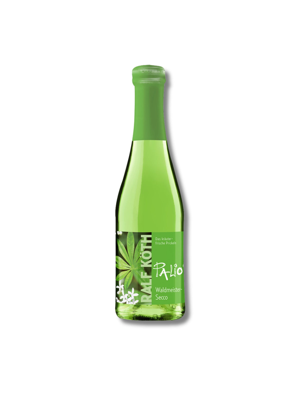 Palio Waldmeister Secco Piccolo 0,2 l – aromatisierter weinhaltiger Cocktail mit frischem Waldmeistergeschmack von Wein & Secco Köth, erhältlich in der Dreyer Confiserie in Hameln.