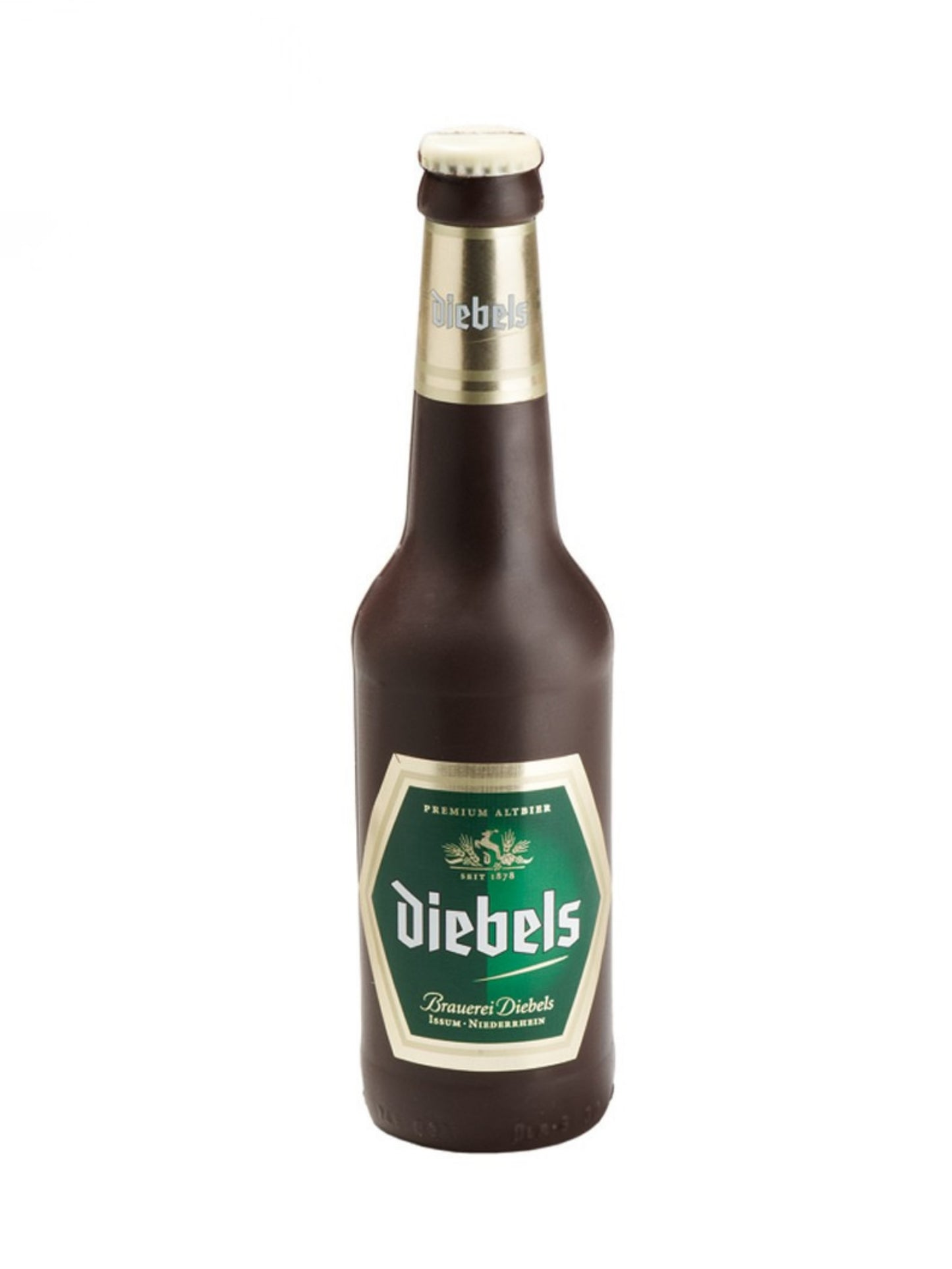 Schokoladen Bierflasche Diebels aus Zartbitterschokolade 130g