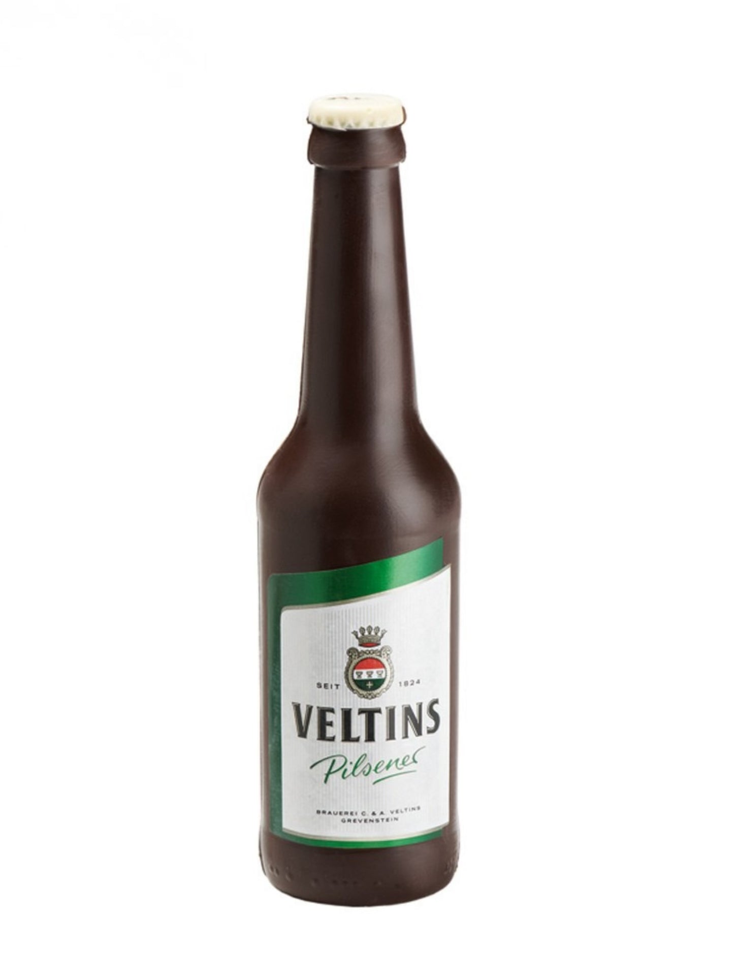 Schokoladen Bierflasche Veltins aus Zartbitterschokolade 130g