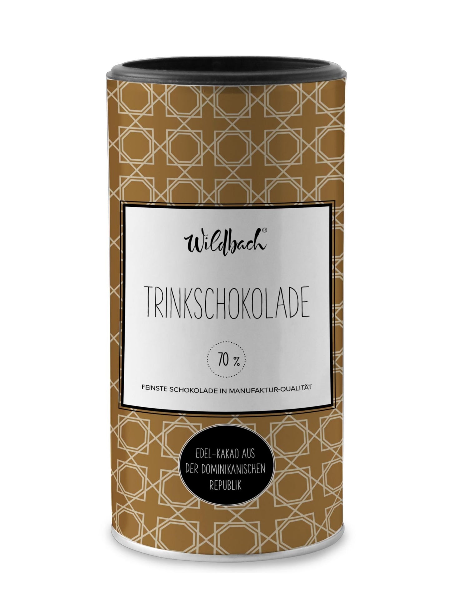 Trinkschokolade Edelbitter 70 Prozent 200g Wildbach Pulver