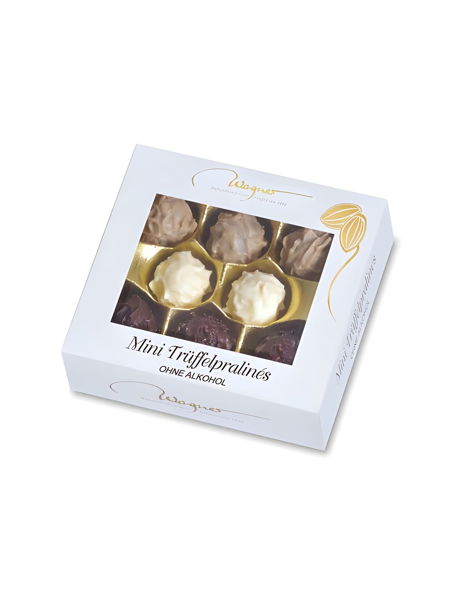 Mini Trüffelpralines ohne Alkohol 45g Wagner Pralinen