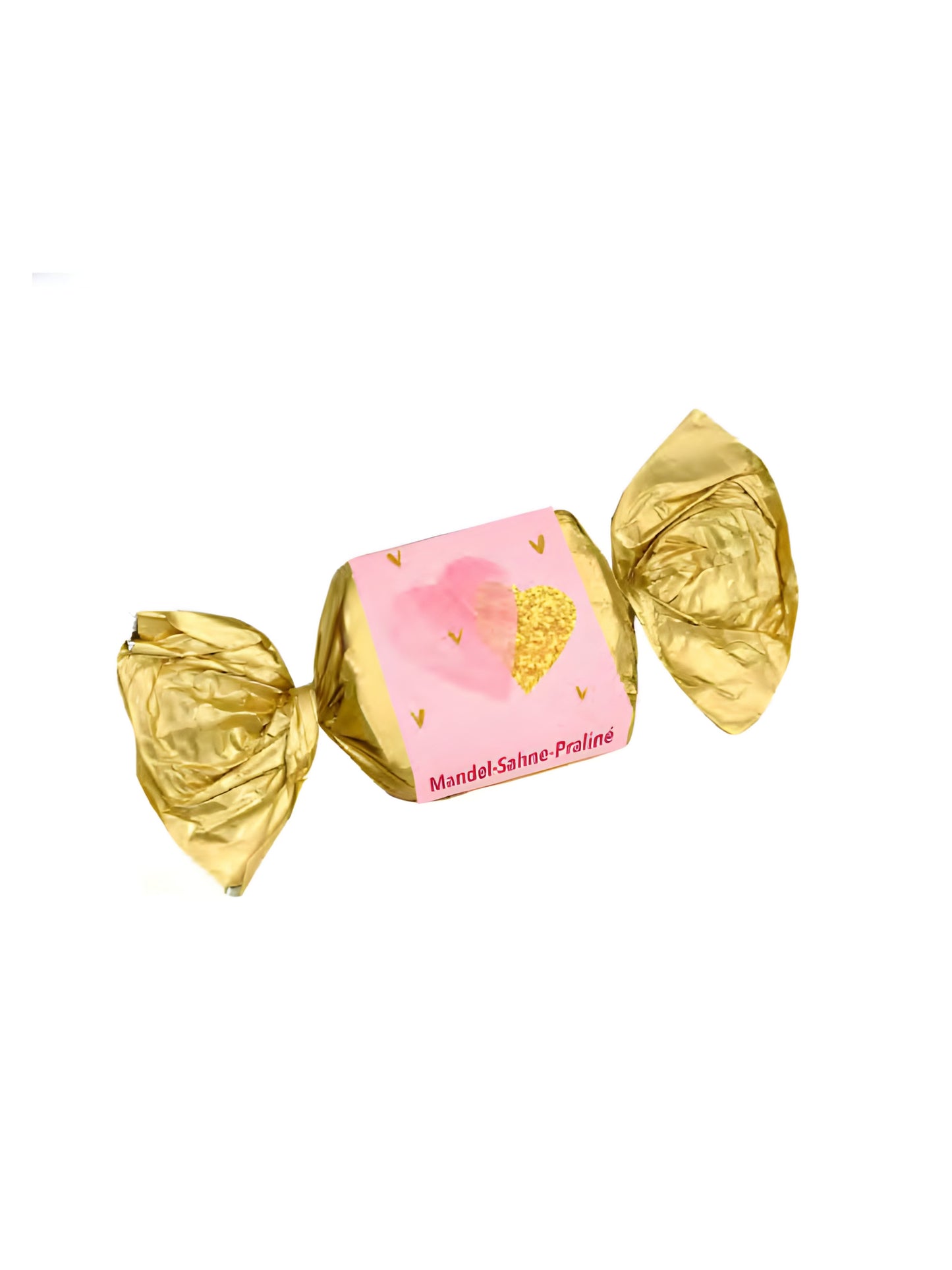Praline Mandelsahne Vollmilch Herz Happen Wagner Pralinen