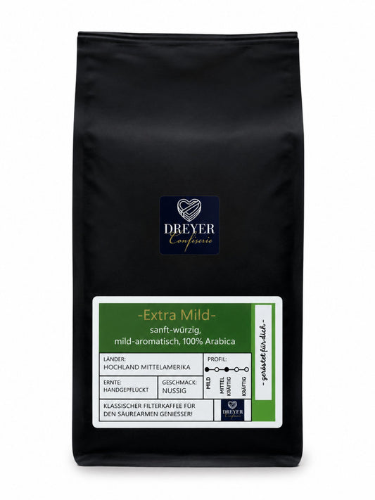 Dreyer Confiserie Extra Mild 500g Bohne und gemahlen