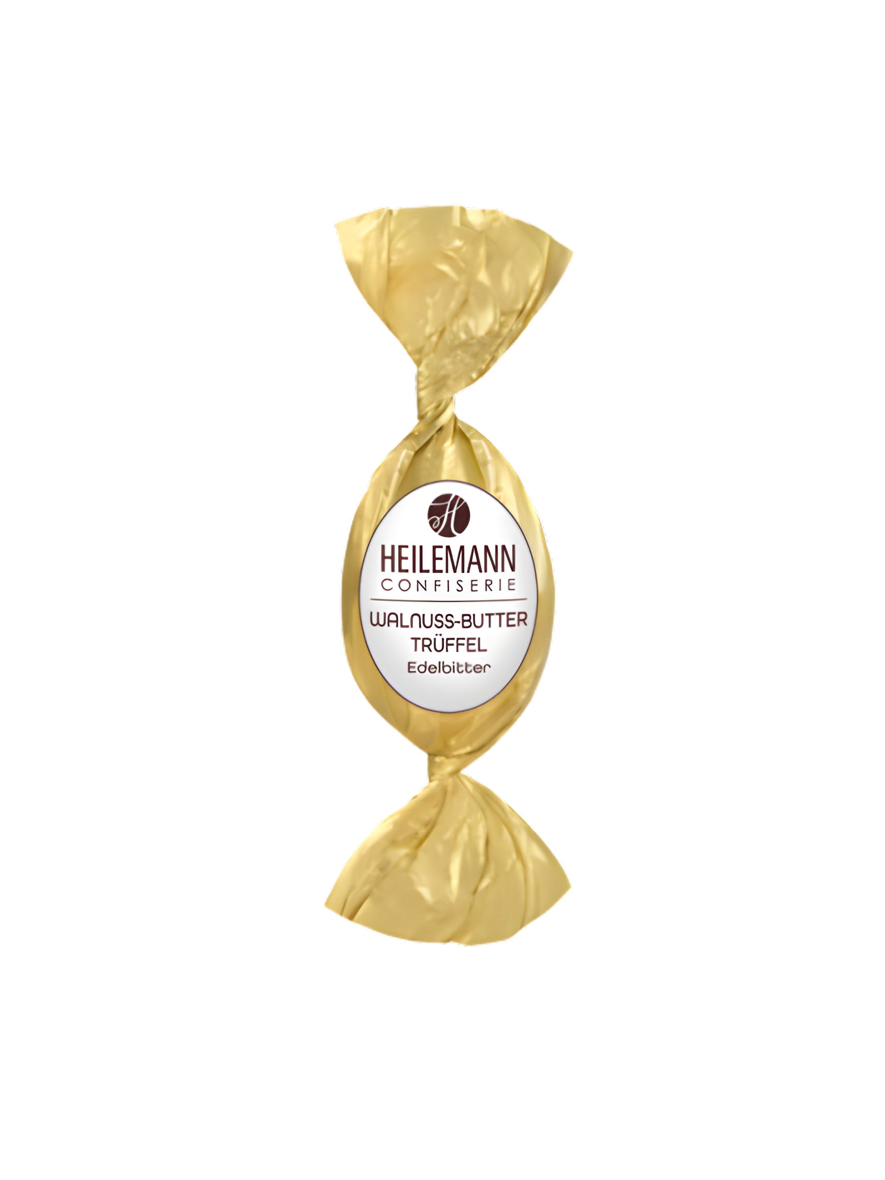 Heilemann Walnuss-Butter-Trüffel-Osterei: Edelbitterschokolade mit cremiger Walnussfüllung und feiner Rumnote, erhältlich in der Confiserie Dreyer aus der Rattenfängerstadt Hameln.