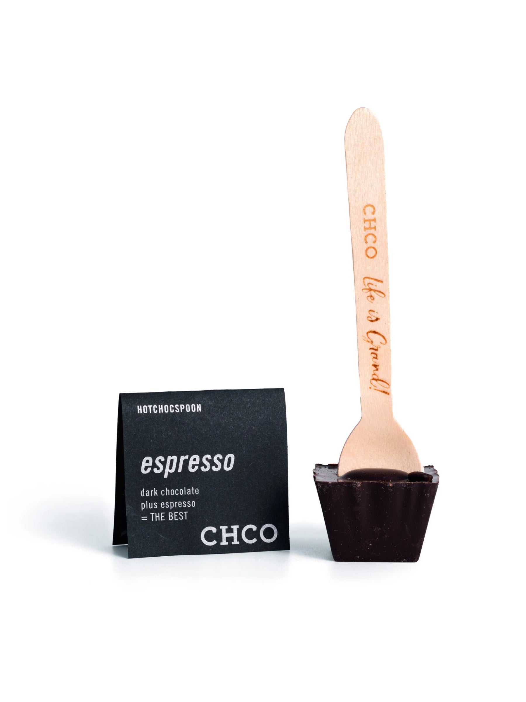 HOTCHOCSPOON Espresso 50g CHCO Trinkschokolade am Löffel