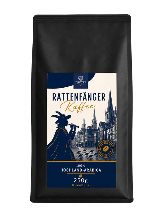 Rattenfänger Kaffee mild gemahlen Hochland Arabica 250g Dreyer Confiserie