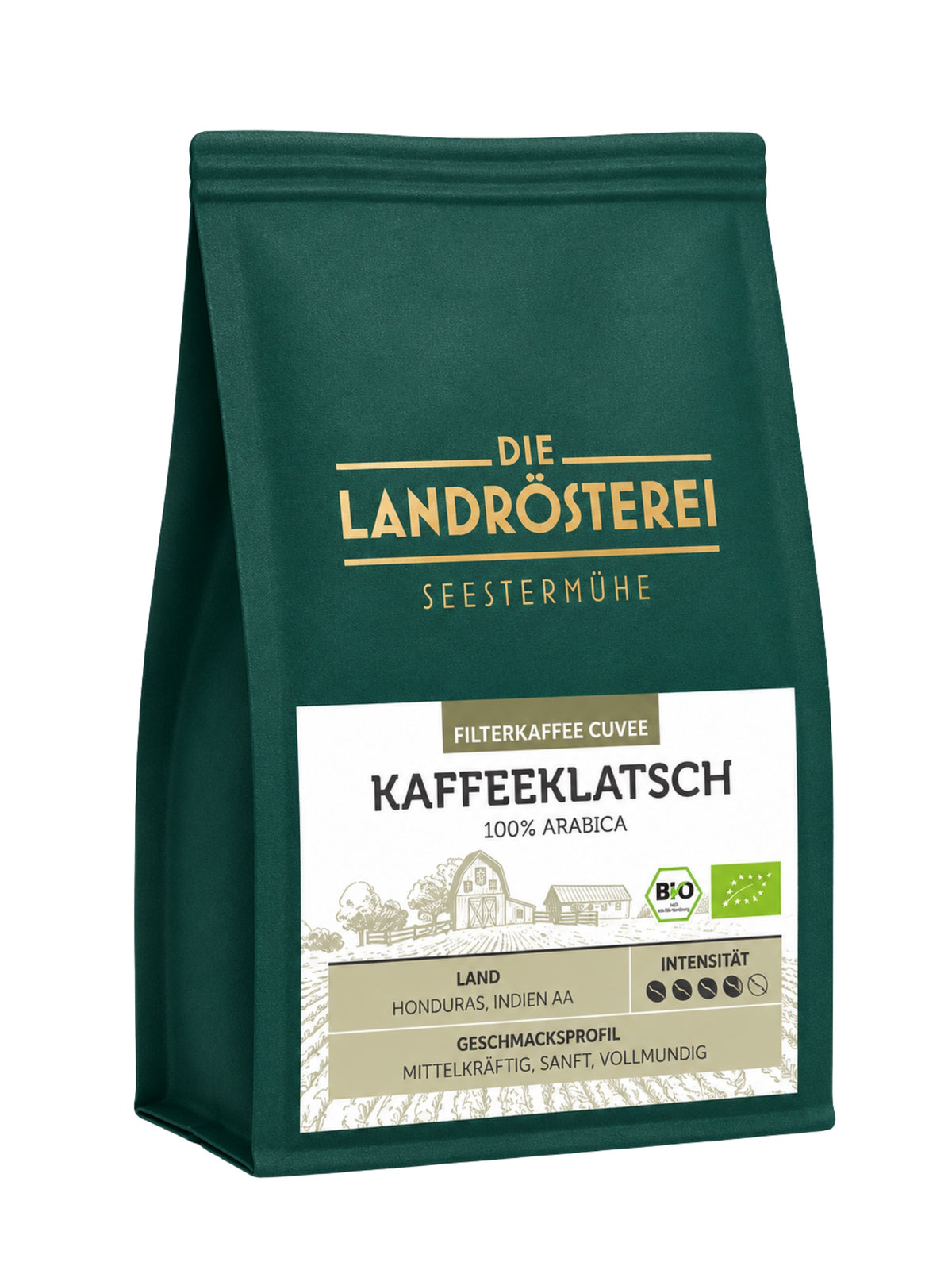 Kaffeeklatsch Kaffee 500g Bohne oder gemahlen Landrösterei Seestermühe