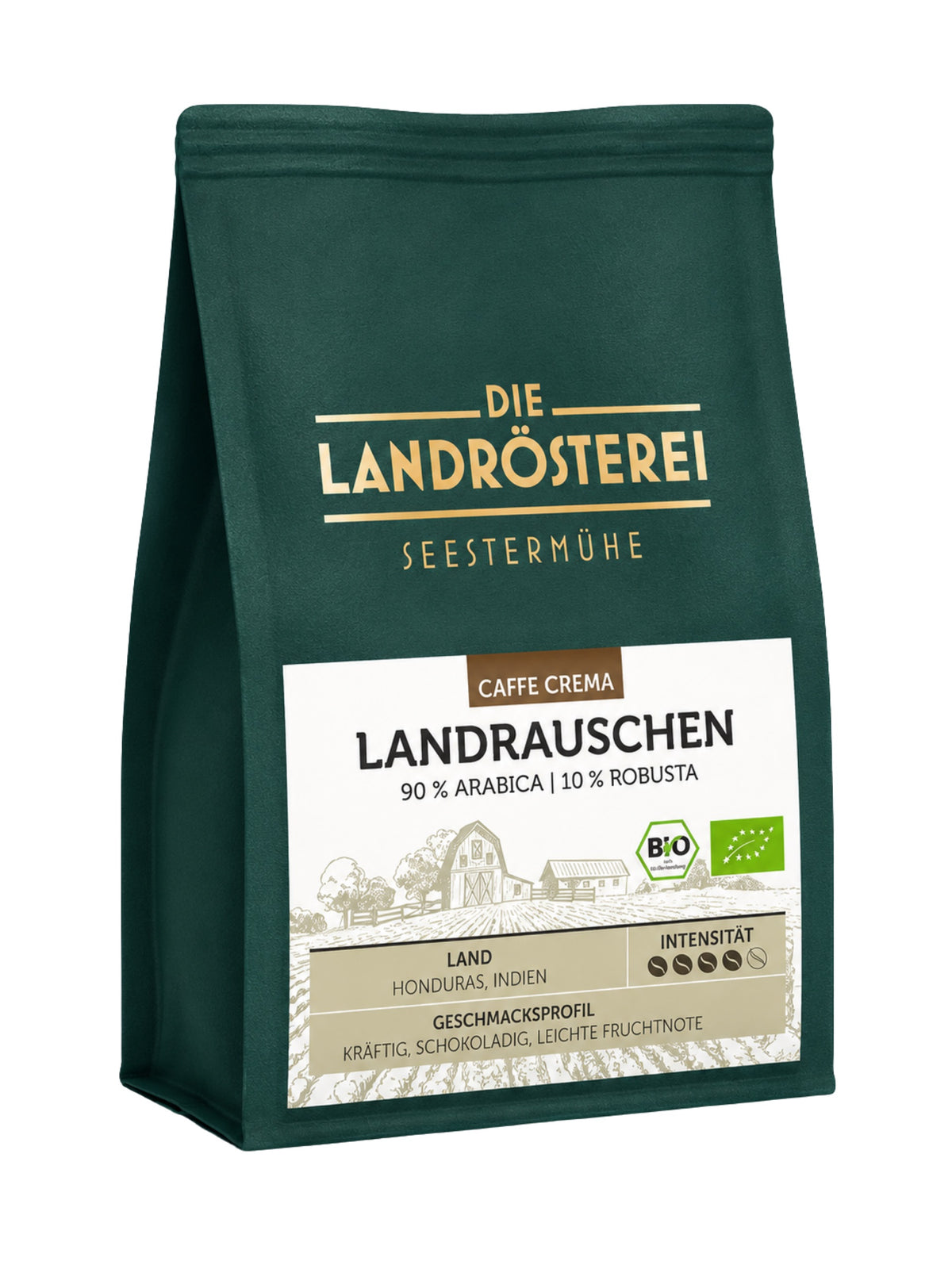 Landrauschen Café Crema Bohne 250g Landrösterei Seestermühle