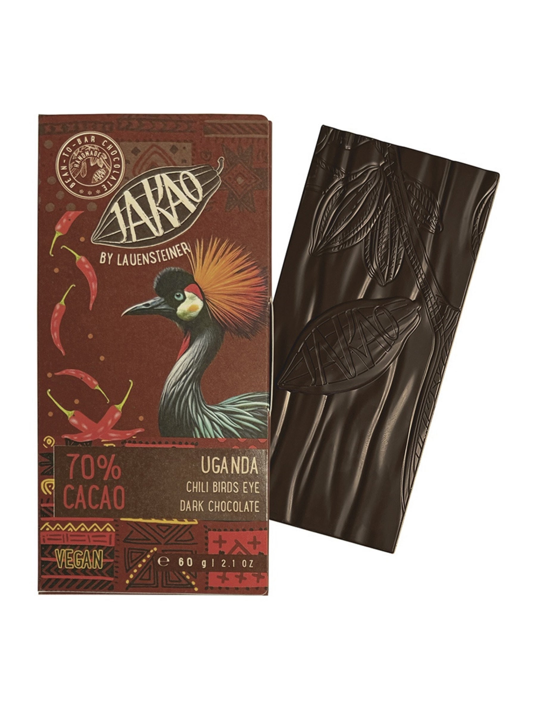 Lauenstein JAKAO Uganda 70% mit Birds Eye Chili Bio 60g