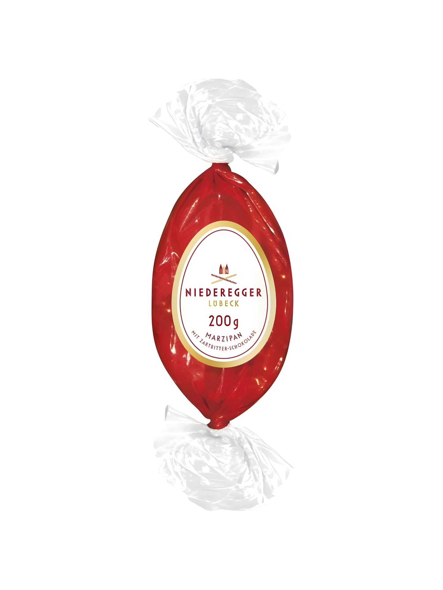 Niederegger Marzipan Osterei 200g aus feinem Marzipan mit Zartbitter-Schokolade, klassische Oster-Spezialität, erhältlich in der Dreyer Confiserie in der Rattenfängerstadt Hameln.