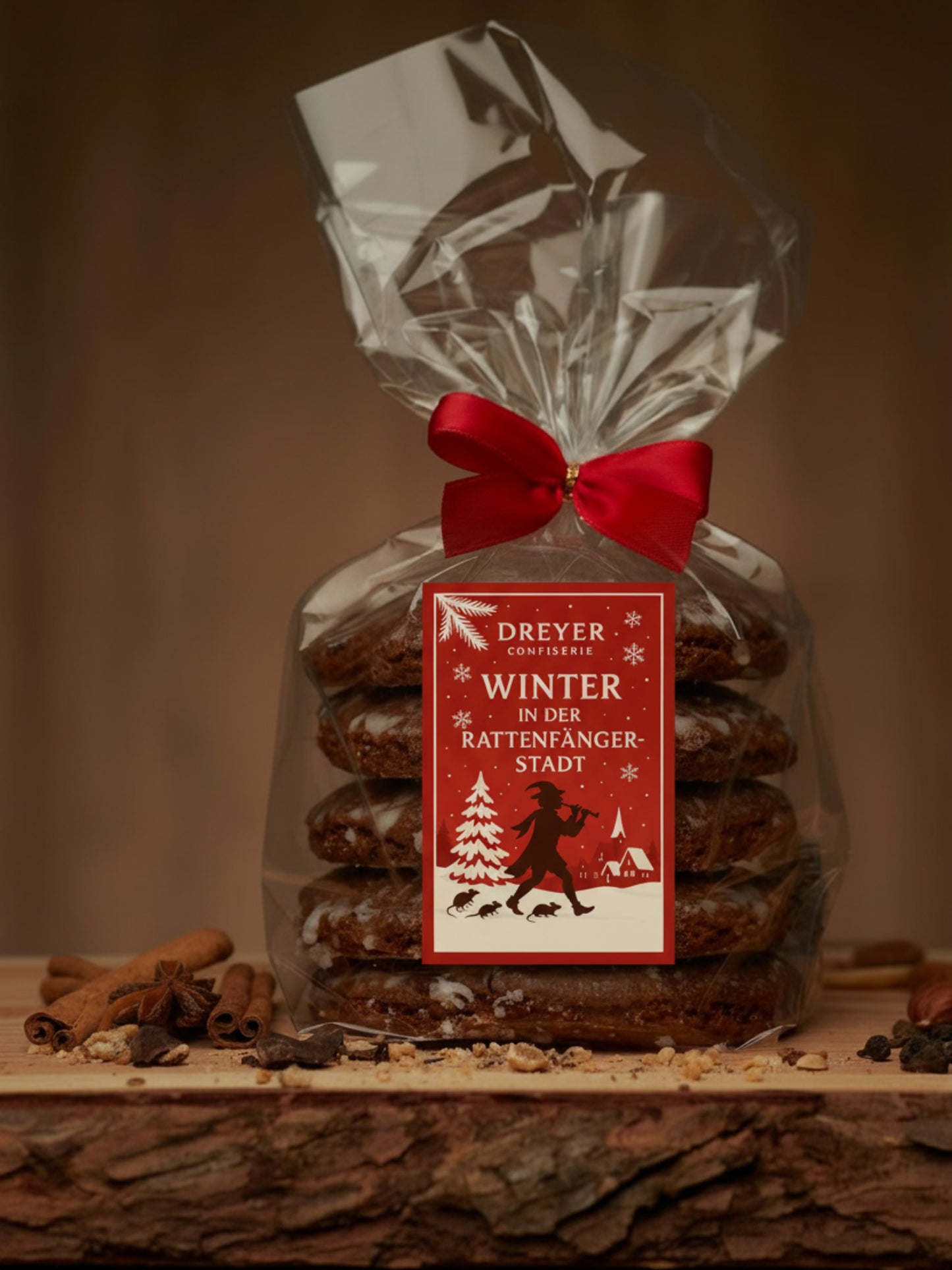 Nürnberger Elisen-Lebkuchen Rund glasiert 400 g – fünf weißglasierte Elisen-Lebkuchen mit Mandeldekor, traditionelle Spezialität mit hohem Nussanteil, erhältlich in der Dreyer Confiserie in der Rattenfängerstadt Hameln.
