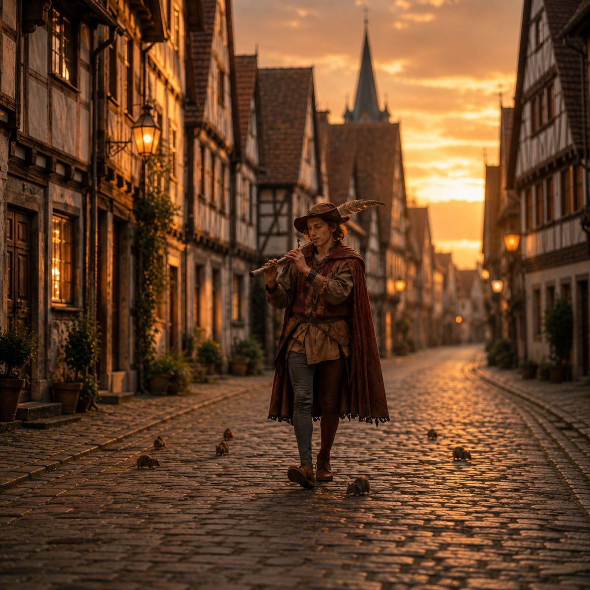 Historische Altstadt Hameln als Kulisse der Rattenfänger-Sage