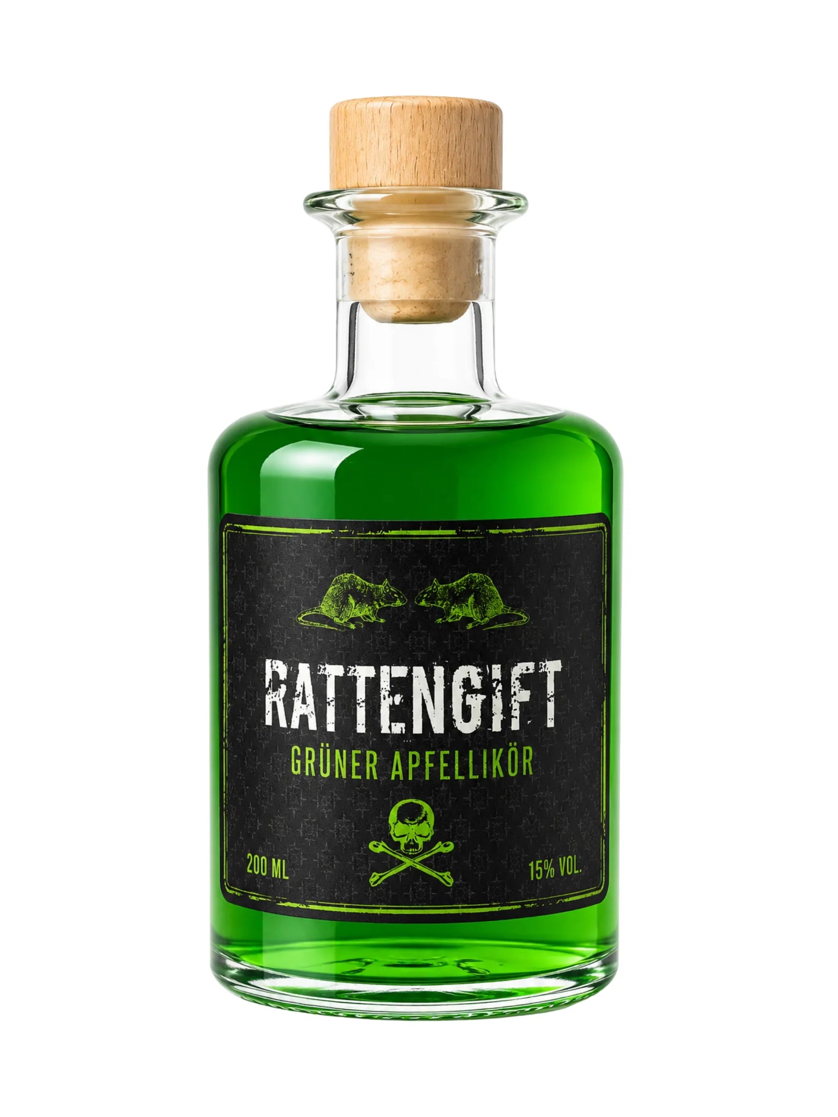 Rattengift Apfel Apfellikör 200ml 15% Vol Dreyer Confiserie