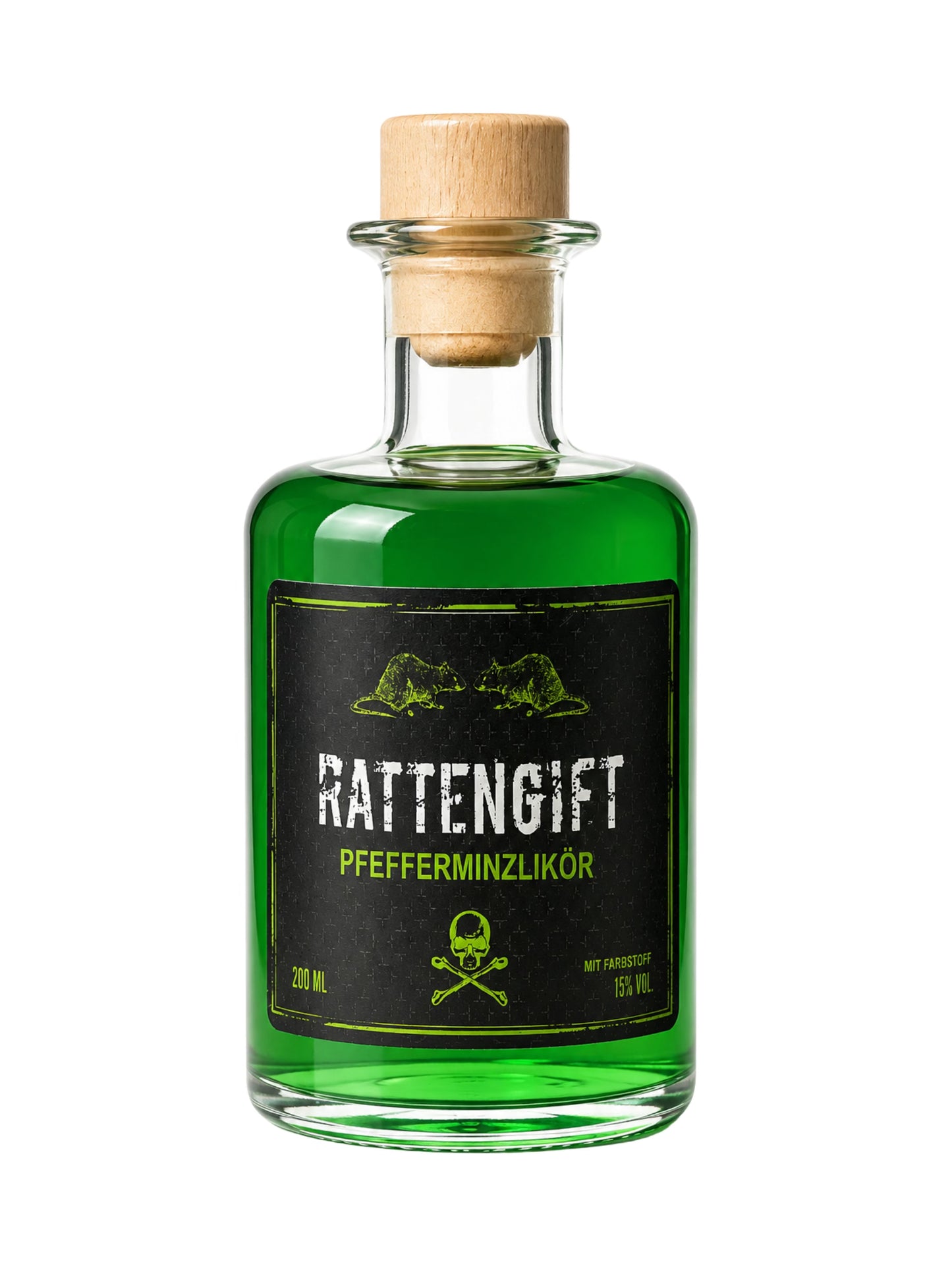 Rattengift Pfefferminzlikör 200ml 15% Vol Dreyer Confiserie