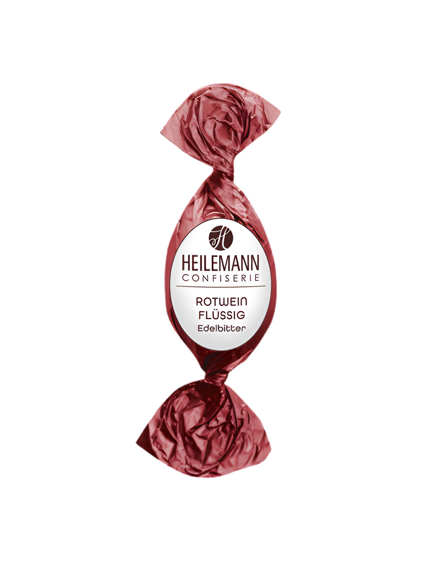 Heilemann Rotwein Füllung Trüffel-Osterei 20g mit Edelbitterschokolade und flüssiger Rotweinfüllung, alkoholhaltige Osterspezialität, erhältlich in der Dreyer Confiserie.