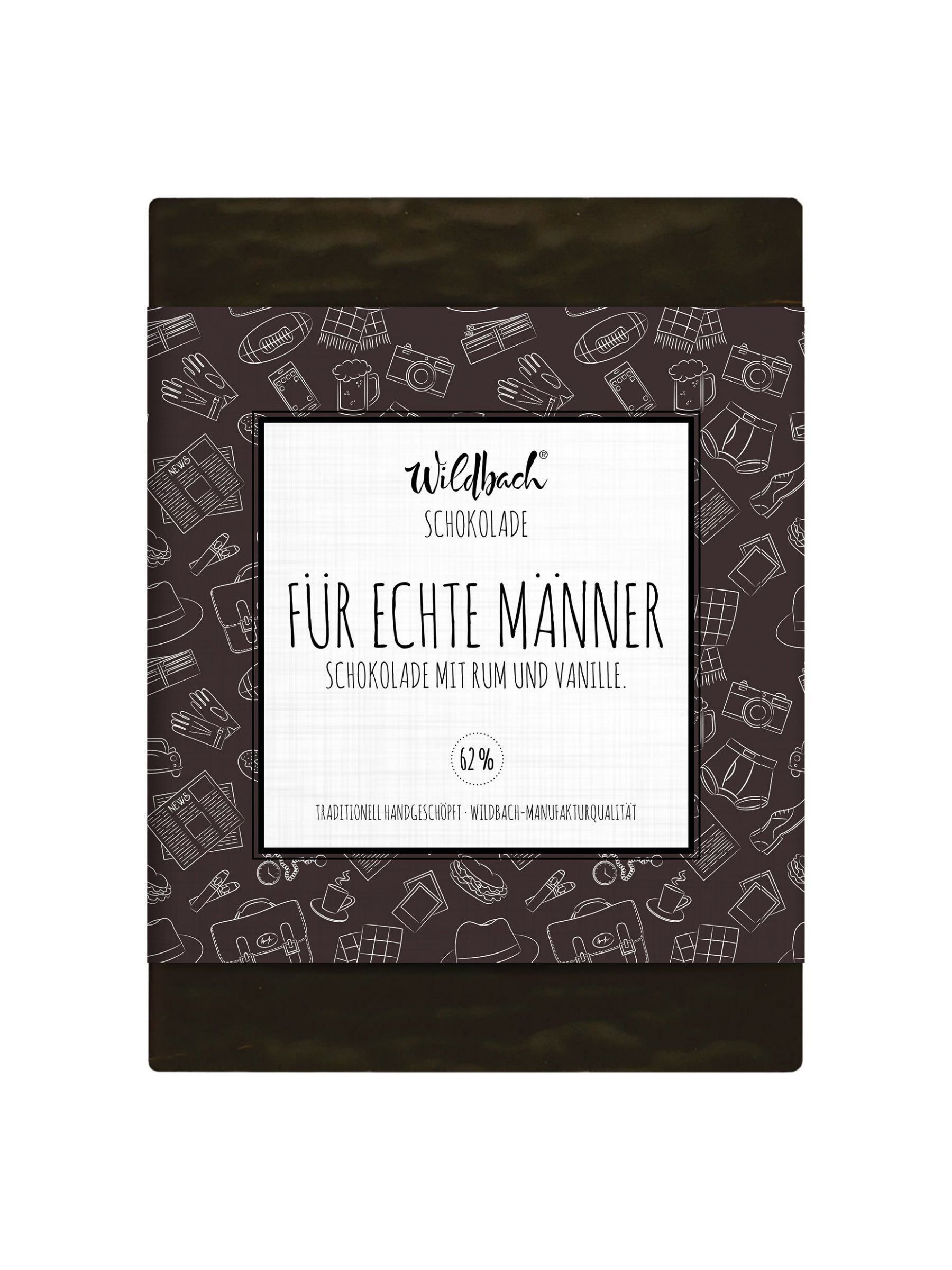 Rum Schokolade Zartbitter 62 Prozent Wildbach 70g