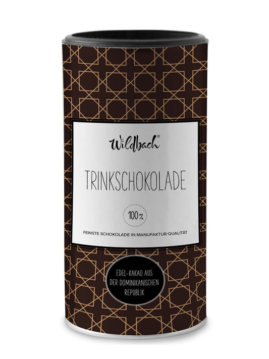 Trinkschokolade Edelbitter 100 Prozent 200g Wildbach Kakaopulver