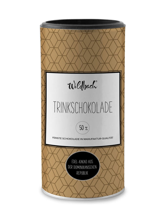 Trinkschokolade Zartbitter 50 Prozent 200g Wildbach Trinkschokoladen Pulver