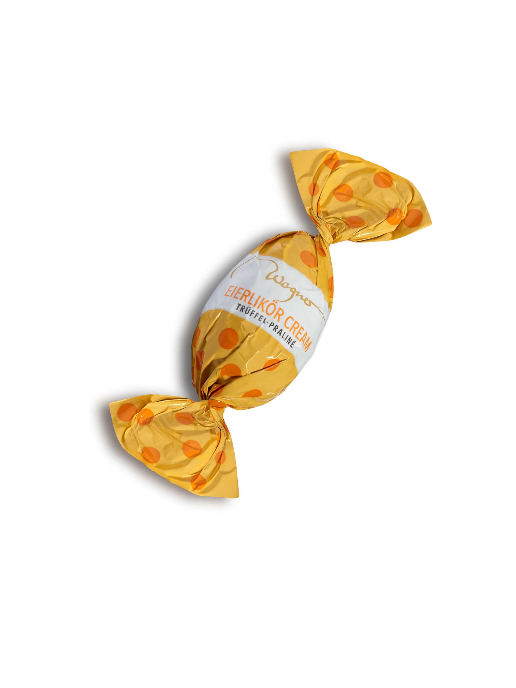 Trüffel-Osterei Eierlikör-Cream von Wagner – Vollmilchschokolade mit cremiger Eierlikör-Trüffelfüllung, erhältlich in der Confiserie Dreyer.